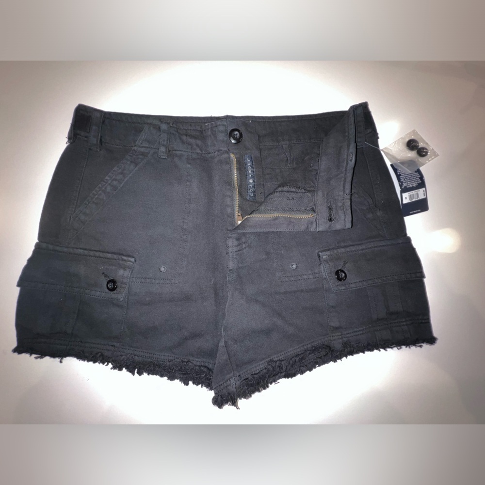 Lucky Brand Black Cargo Shorts Women's Size 26